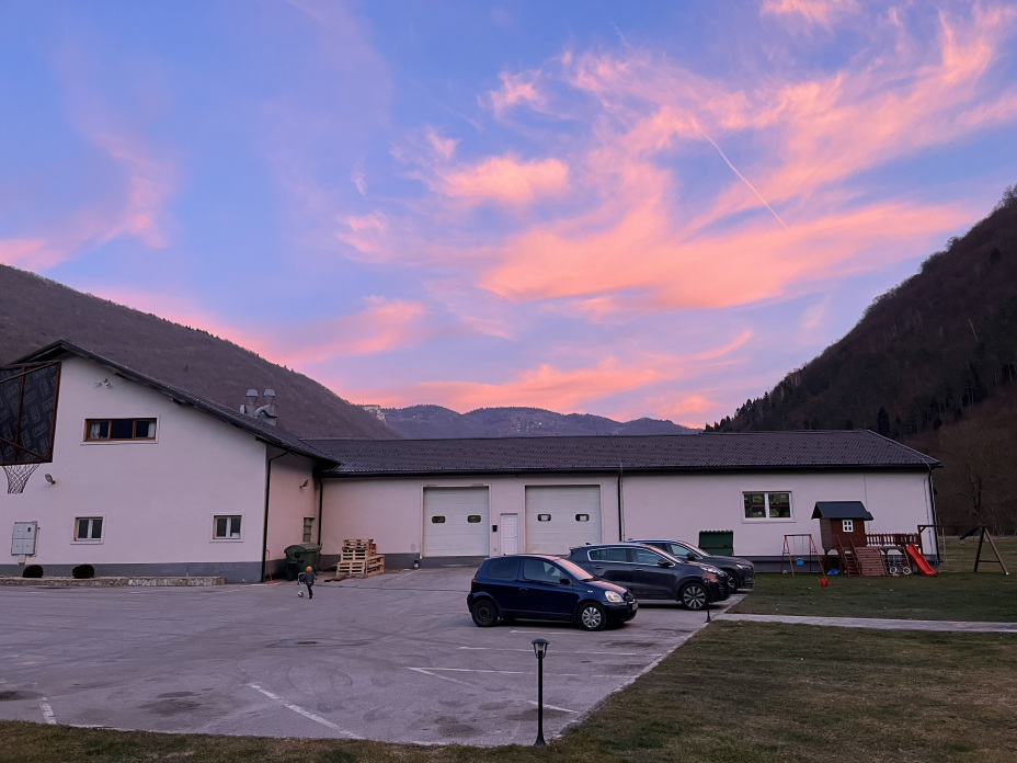 Nirbo production facility at dusk