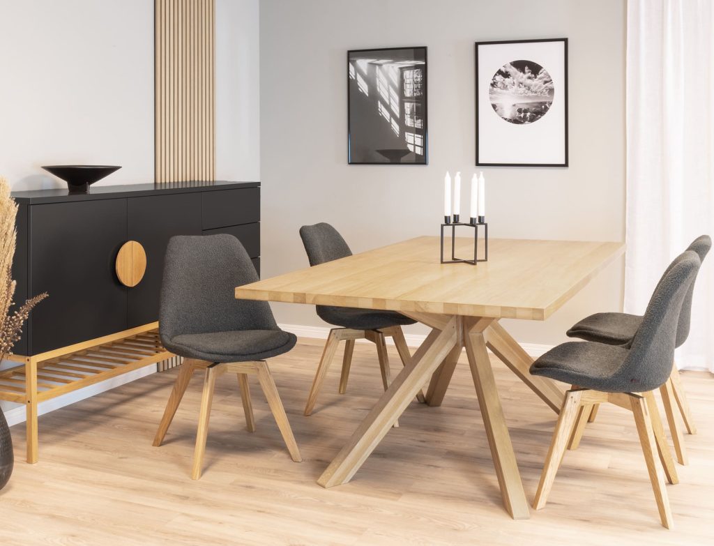 Solid Oak Dining Suite
